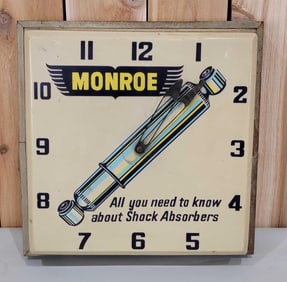 Monroe Shock Absorbers Plastic Lighted Clock