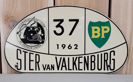 1962 BP Ster van Valkenburg Rally Metal Sign