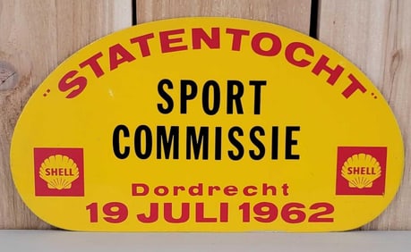 1962 Shell logo Statentocht Rally Metal Sign
