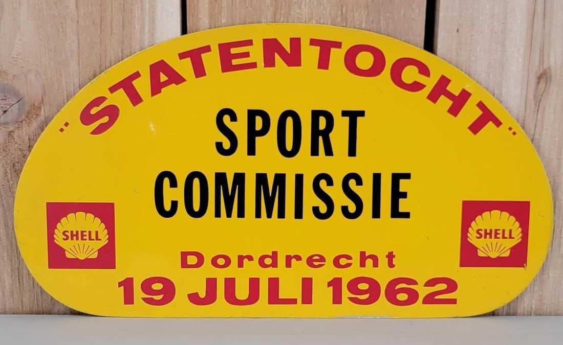 1962 Shell logo Statentocht Rally Metal Sign (1 of 2)