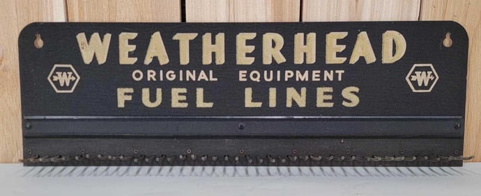 Weatherhead Fuel Lines Metal Rack Sign