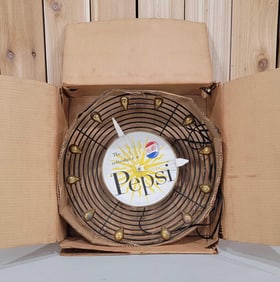 Mid-Century Style Pepsi Clock NIB