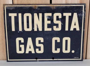 Tionesta Gas Co. Metal Sign (TAC)