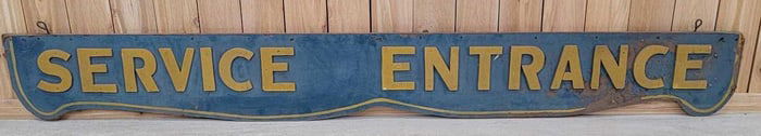 Service Entrance Masonite Sign