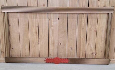 Large Wooden Coca-Cola Frame with Metal Badge