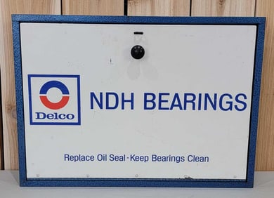 Delco NDH Bearing Metal Counter-Top Display Cabinet