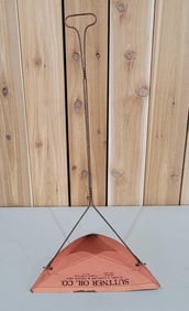 Flying A Gasoline & Veedol Oils Metal Dust Pan