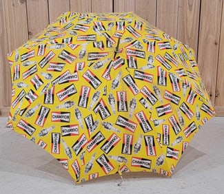 Champion Spark Plug Advertising Umbrella
