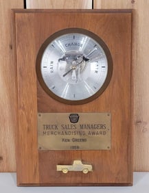 1959 Ford Truck Sales Manager Merchandising Award