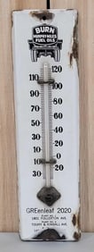 Durn Murphy-Miles Fuel Oils w/Truck Porcelain Thermometer (TAC)