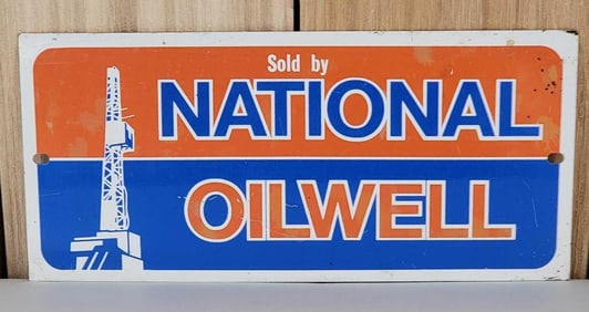 Sold by National Oilwell w/Logo Metal Sign (TAC)