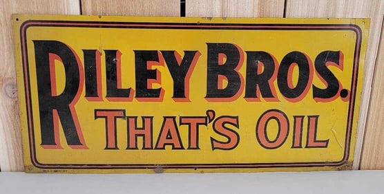 Riley Bros. That's Oil Metal Tacker Sign (TAC)