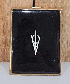 (Ford) V-8 Bakelite & Metal Cigarette Case