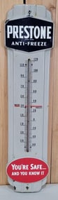 Prestone Anti-Freeze "You're Safe and You Know It" Porcelain Thermometer (TAC)