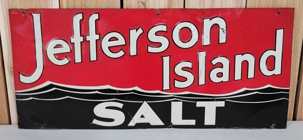 Jefferson Island Salt Metal Sign (TAC)