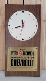 Chevrolet Every 6 Seconds Someone Buys a New Chevrolet Clock (TAC)