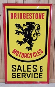 Bridgestone Motorcycles Sales & Service Metal Sign (TAC)