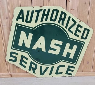 Nash Authorized Service Porcelain Sign (TAC)