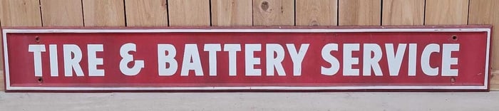 (Firestone) Tire & Battery Service Metal Sign (TAC)