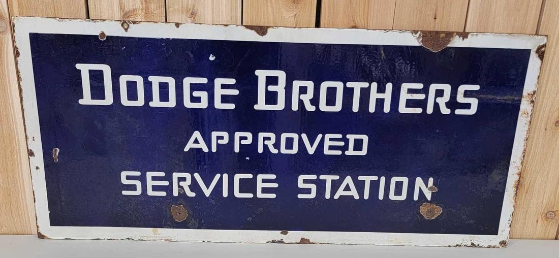 Dodge Brothers Approved Service Station Porcelain Sign (TAC) (1 of 9)