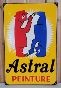 Astral (Paint) w/Logo Foreign Porcelain Sign (TAC)
