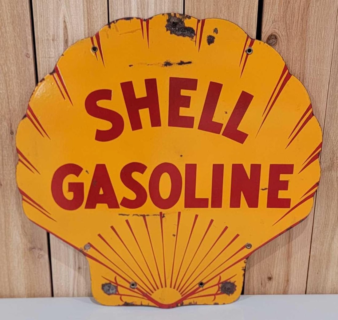 Shell Gasoline Porcelain Sign (TAC) (1 of 7)