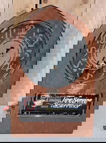 Telechron Cathedral Style Neon Rotating Advertising Clock