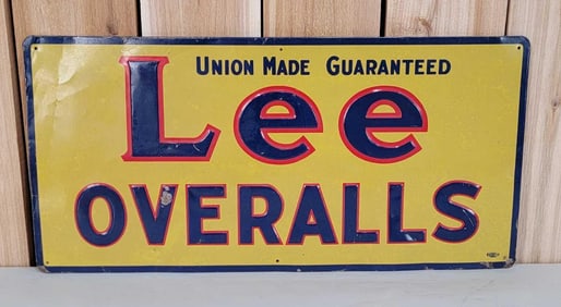 Lee Overalls Metal Sign (TAC)