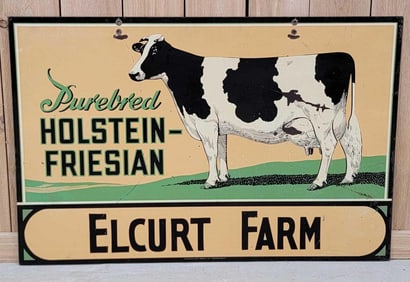 Holstein-Friesian w/Image Metal Sign (TAC)