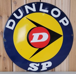 Dunlop SP w/Logo Porcelain Sign (TAC)