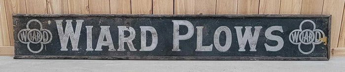 Wiard Plows w/Logo Smaltz Painted Sign (TAC)