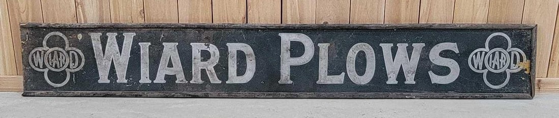 Wiard Plows w/Logo Smaltz Painted Sign (TAC) (1 of 6)