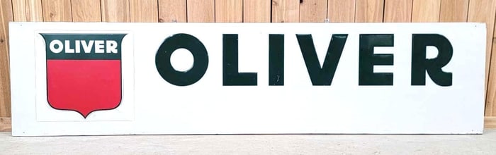 Oliver w/Shield Logo Metal Sign (TAC)