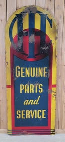 Large IHC (International Harvester) Genuine Parts & Service Metal Sign (TAC)