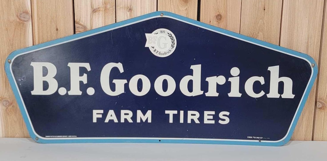 B.F. Goodrich Farm Tires w/logo Metal Sign (TAC) (1 of 5)