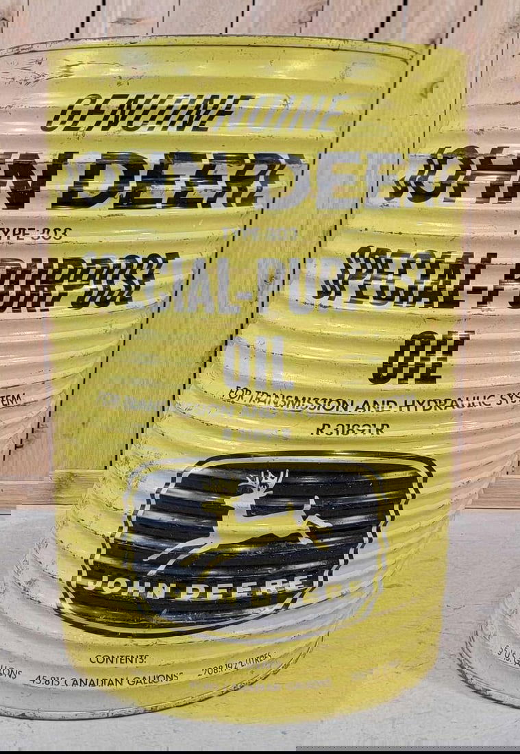 John Deere w/4-Leg Logo Special Purpose Oil 55 Gallon Barrel (1 of 4)