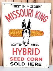 Missouri King Hybrid Seed Corn Sold Here Metal Sign (TAC)