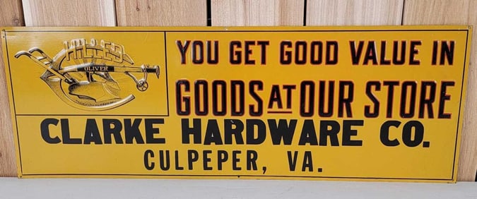 Goods at Our Store w/Oliver Chilled Plow Logo Metal Sign (TAC)
