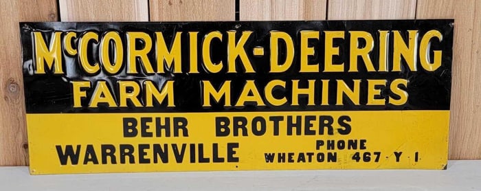 McCormick-Deering Farm Machines Metal Sign (TAC)
