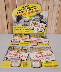 Du Bay Seed Disinfectants Cardboard Counter-Top 3-D Set