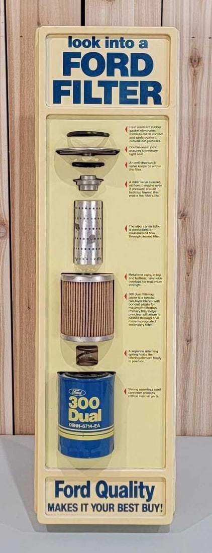 Look into a Ford Filter Point of Sale Plastic Display (TAC) (1 of 4)