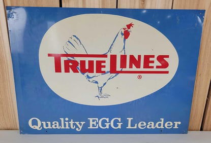 True Lines "Quality Egg Leader" w/Image Metal Sign (TAC)