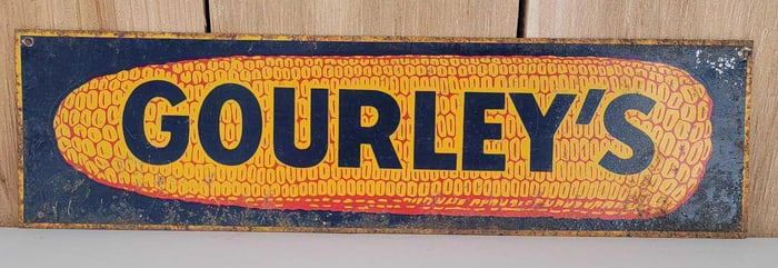 Gourley's Ear of Corn Metal Sign (TAC)