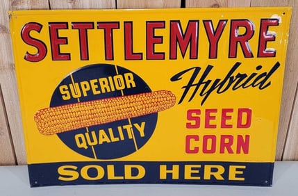 Settlemyre Hybrid Seed Corn Sold Here Metal Sign (TAC)