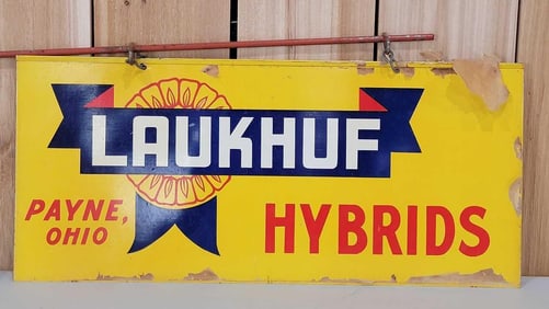 Laukhuf Hybrids Metal Sign w/Hanger (TAC)