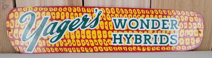 Yager's Wonder Hybrids (corn ear) Metal Sign (TAC)