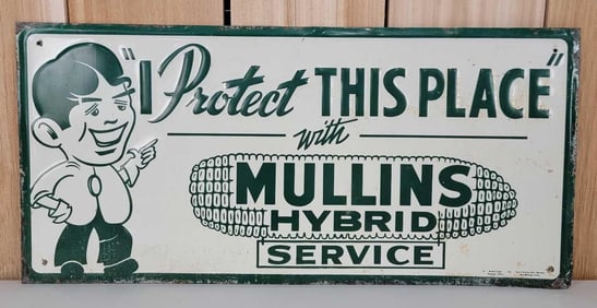 Mullins Hybrid Service w/Logo Metal Sign (TAC)
