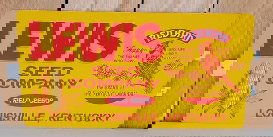 Lewis Seed Company Metal Sign (TAC)