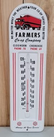 Farmers Co-op Company w/Truck Metal Thermometer (TAC)