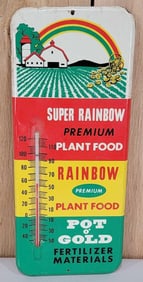 Rainbow Plant Food Metal Thermometer (TAC)
